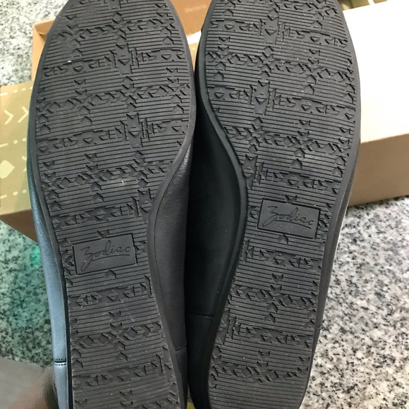 Zodiac ballet flats soft black leather size 11 - Picture 5 of 7